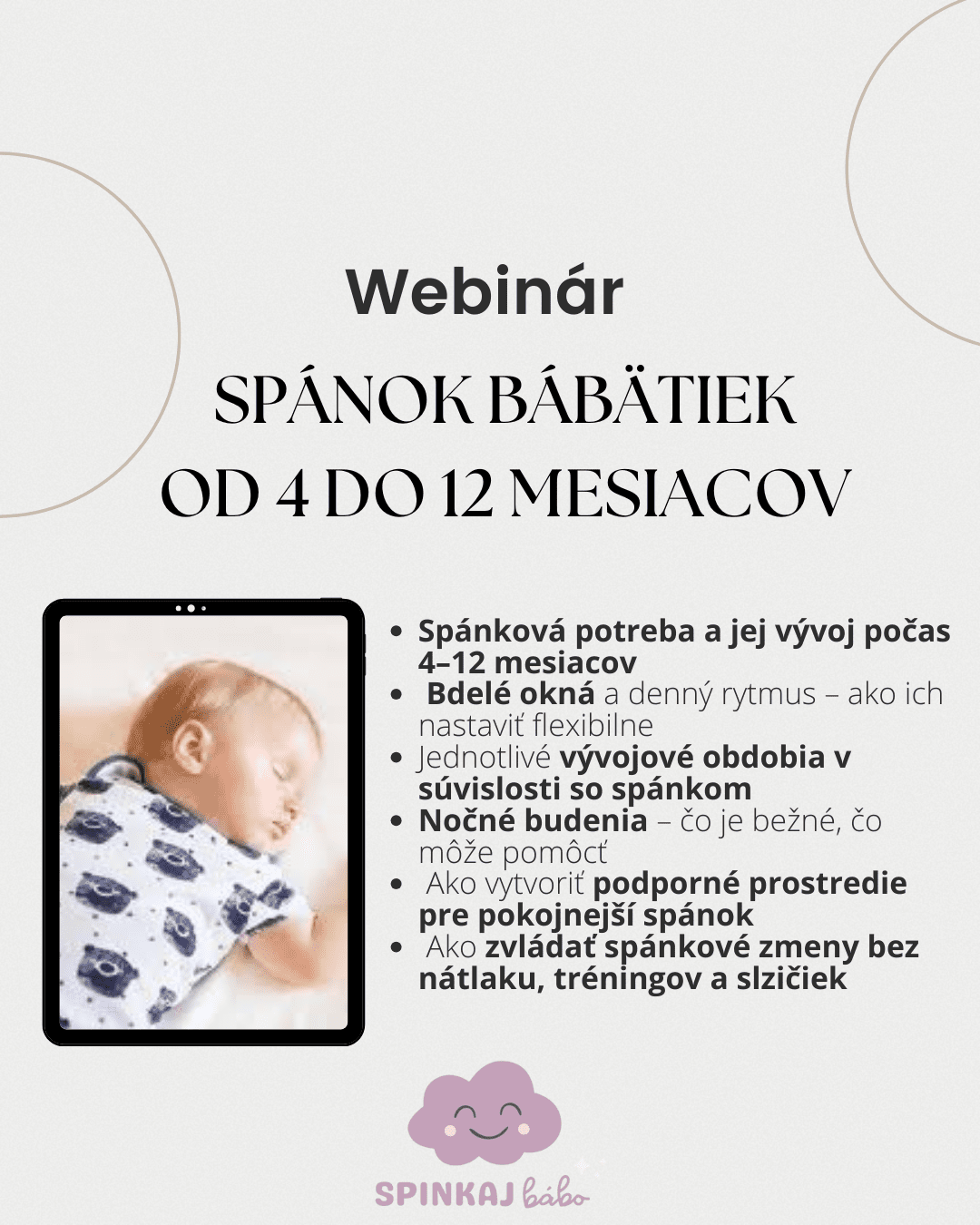 spanok babatiek 4-12 mesiacov